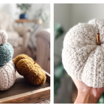 Star Stitch Pumpkin Free Crochet Pattern