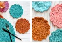 Sunrise Coaster and Placemat Free Crochet Pattern and Video Tutorial